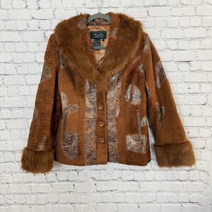 Vintage Terry Lewis Penny Lane Jacket Genuine Lamb Fur Lamb Skin M Old Money